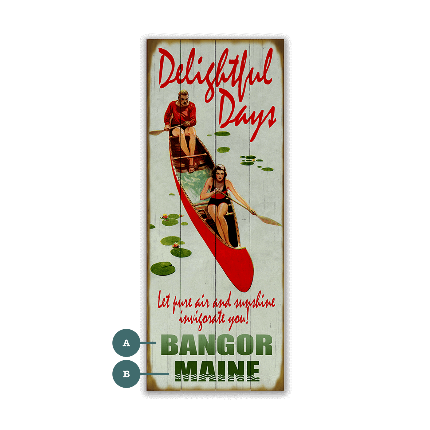 Delightful Days - Wood & Metal Wall Art