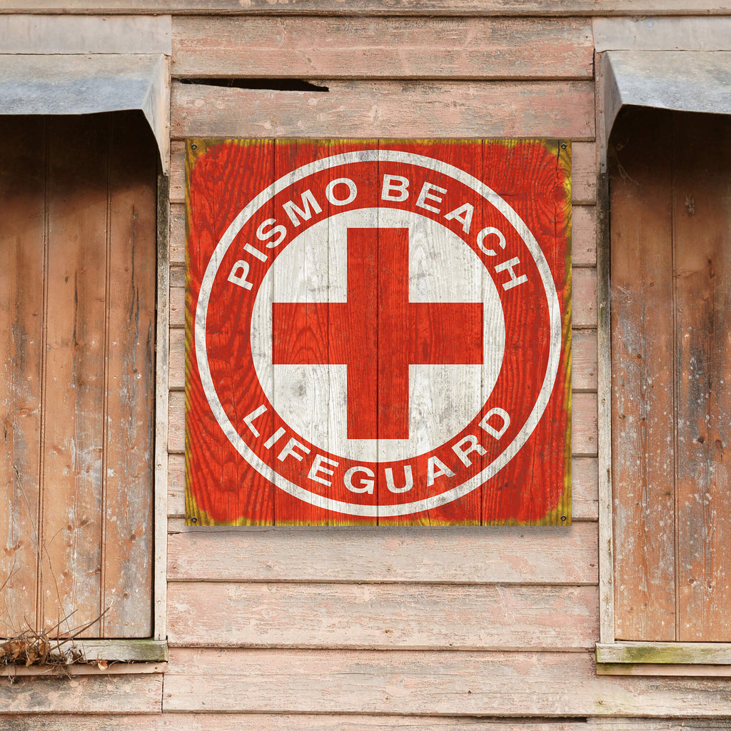 Lifeguard Sign - Wood & Metal Wall Art