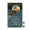 Moonlight Cruise - Wood & Metal Wall Art