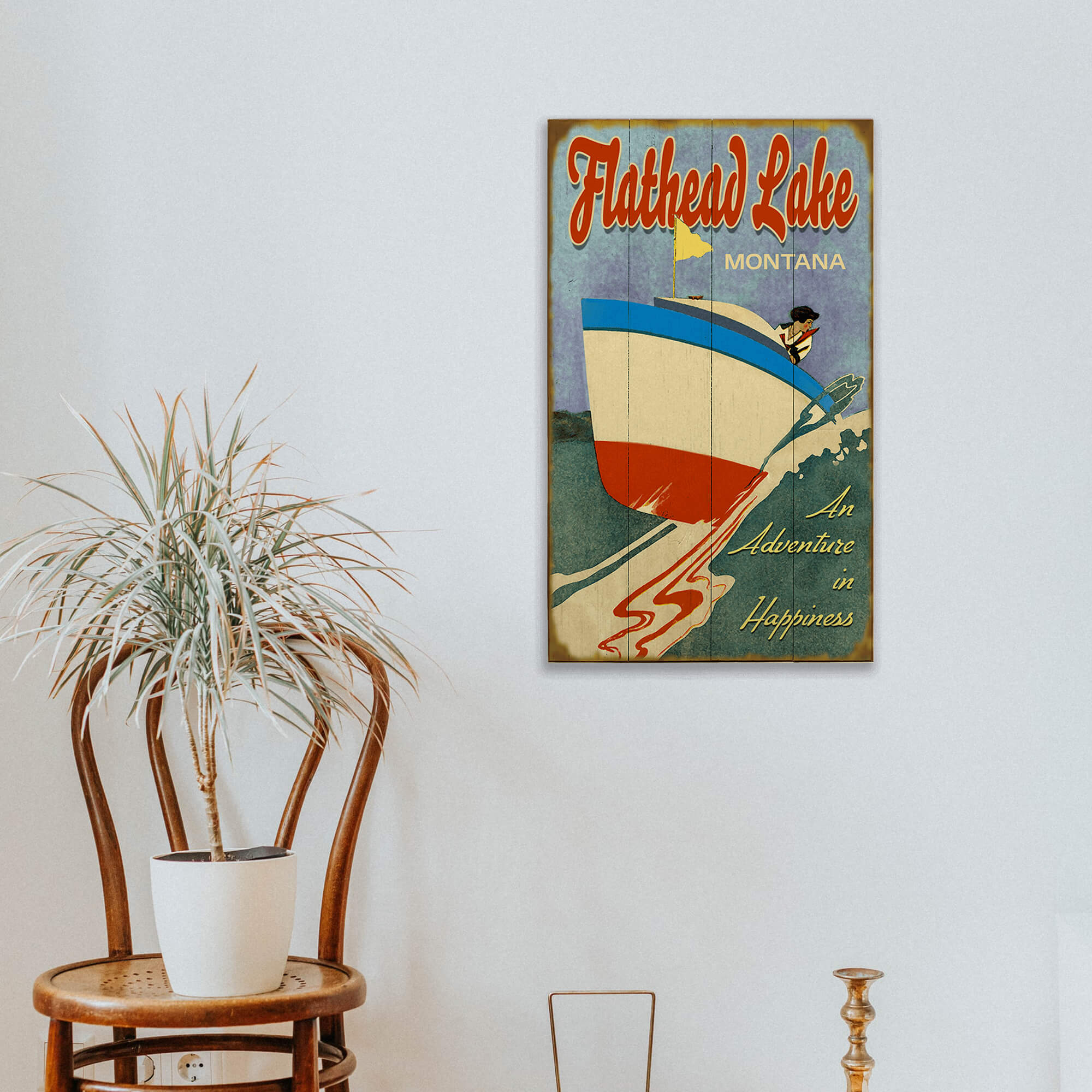 An Adventure in Happiness - Wood & Metal Wall Art