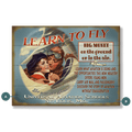 Learn to Fly: Personalized - Wood & Metal Wall Art