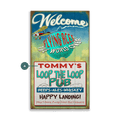 Loop the Loop Pub: Generic - Wood & Metal Wall Art