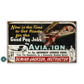 Aviation Instructor - Wood & Metal Wall Art