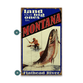 Land the Big Ones: Trout - Wood & Metal Wall Art