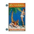 Mele Kalikimaka Happy Holidays - Wood & Metal Wall Art