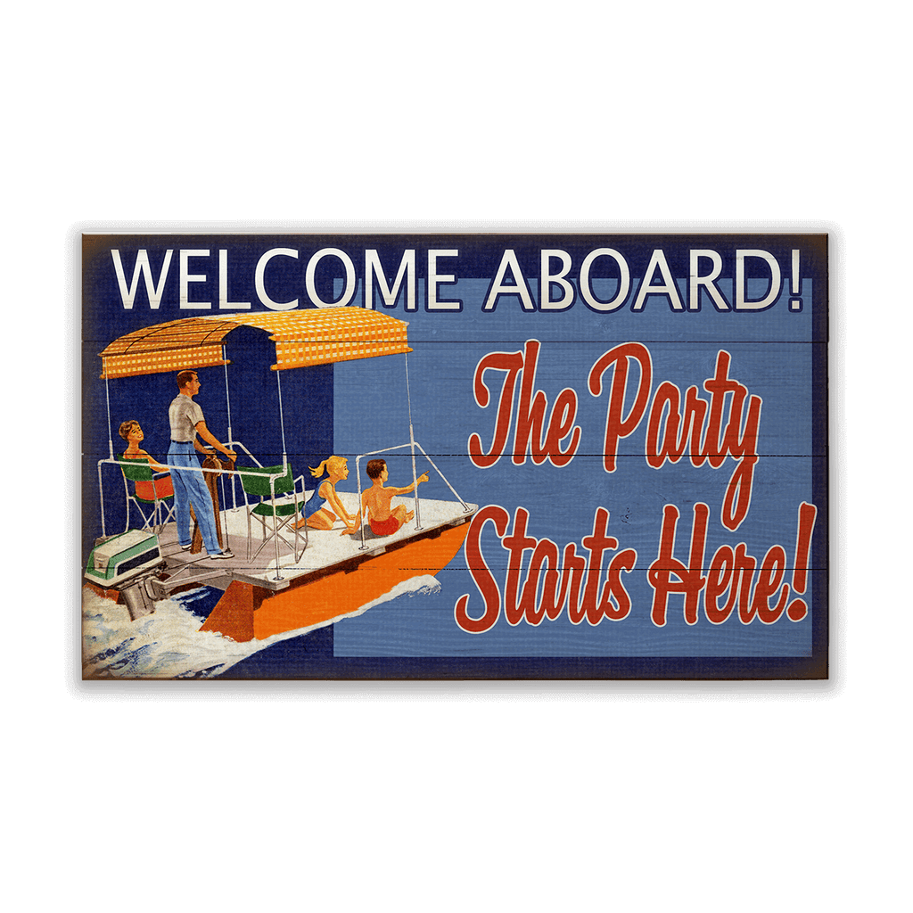 Welcome Aboard: Generic - Wood & Metal Wall Art
