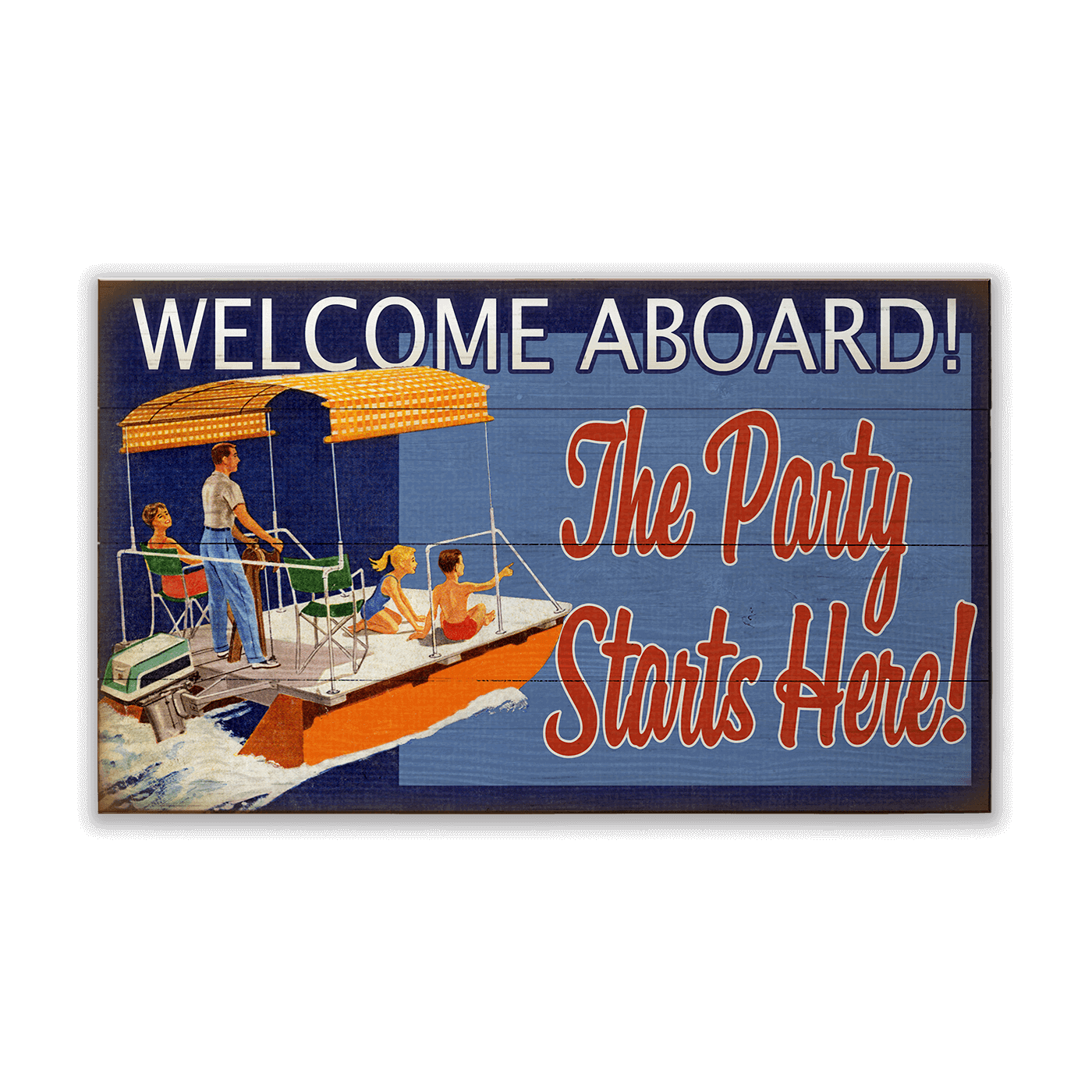Welcome Aboard: Generic - Wood & Metal Wall Art