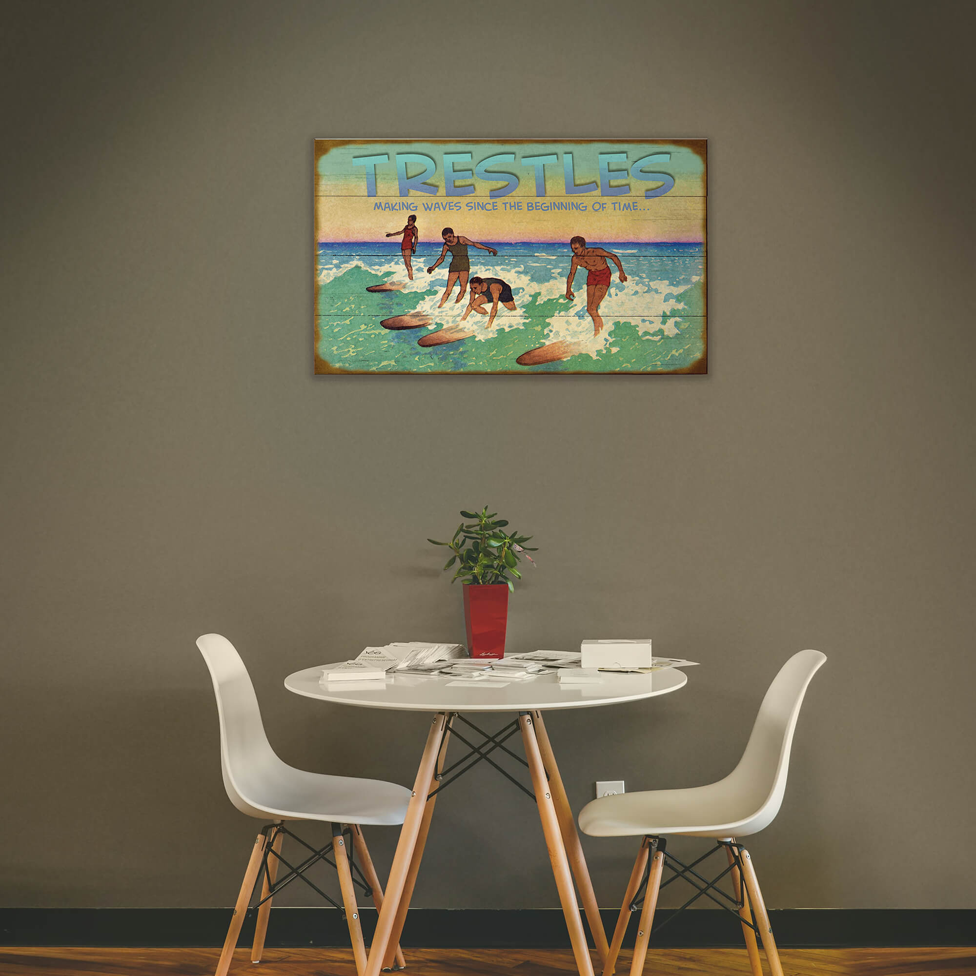 Riding the Waves: Surf Edition - Wood & Metal Wall Art