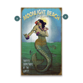 Mermaid Mystique at Moonlight (G) - Wood & Metal Wall Art