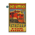 Engineer for Hire - Wood & Metal Wall Art