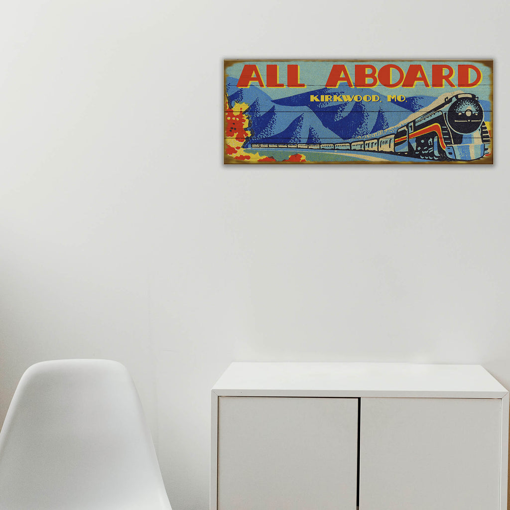 All Aboard! - Wood & Metal Wall Art