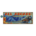All Aboard! - Wood & Metal Wall Art