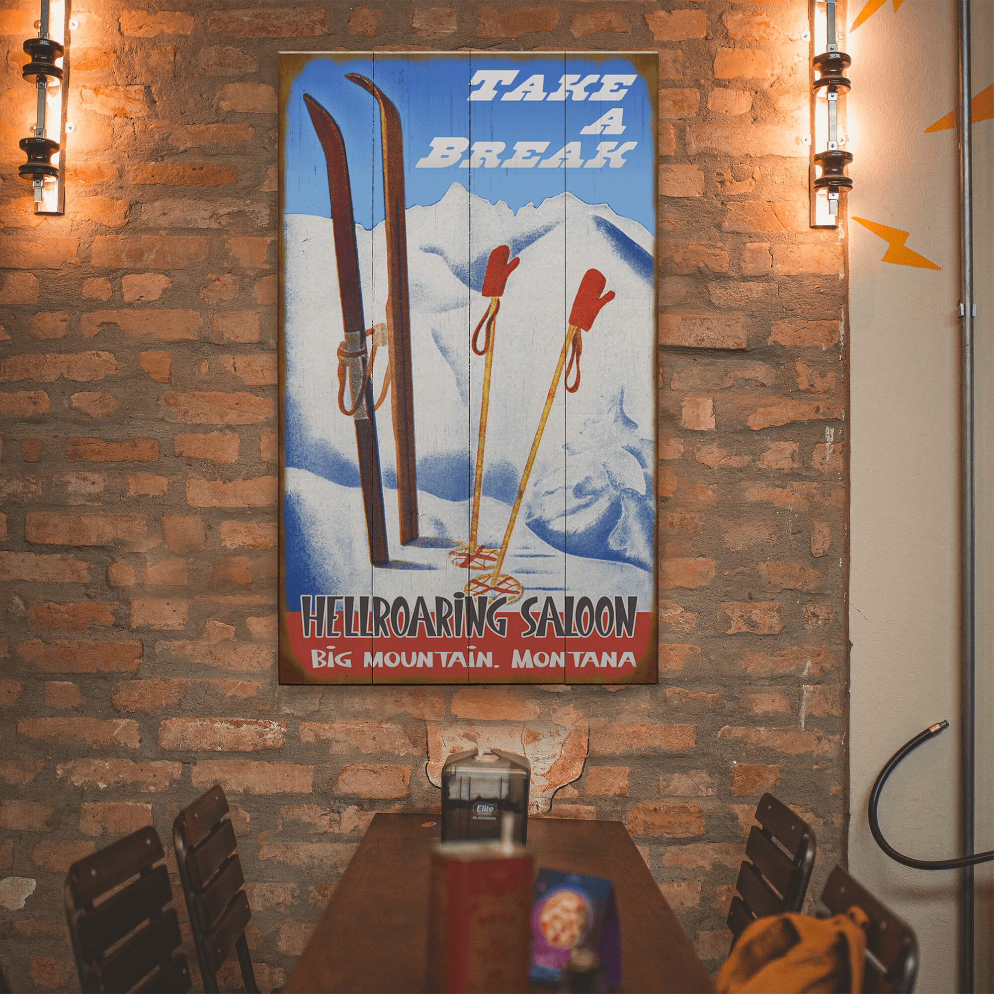 Take a Break - Wood & Metal Wall Art
