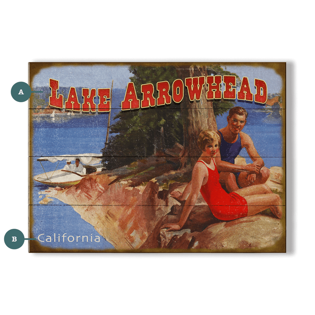Lakeside Leisure - Wood & Metal Wall Art