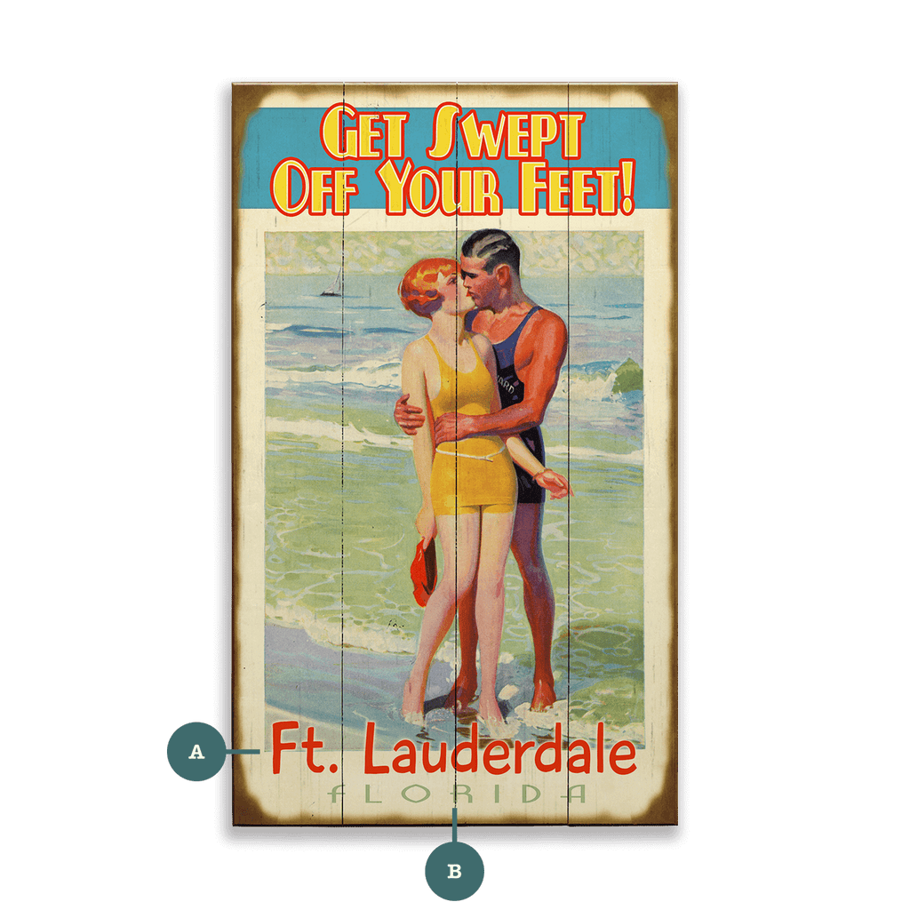 Swept Off Your Feet - Wood & Metal Wall Art