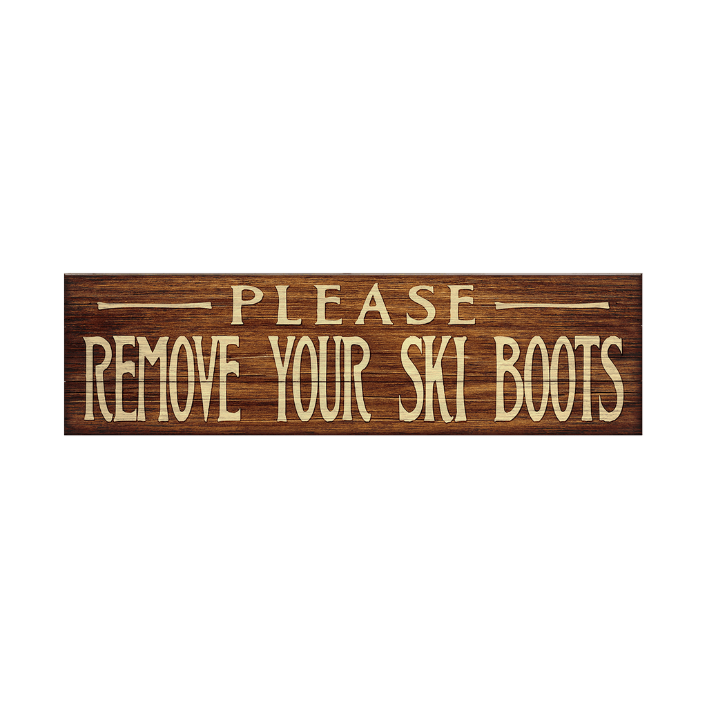 Please Remove Boots: Generic - Wood & Metal Wall Art