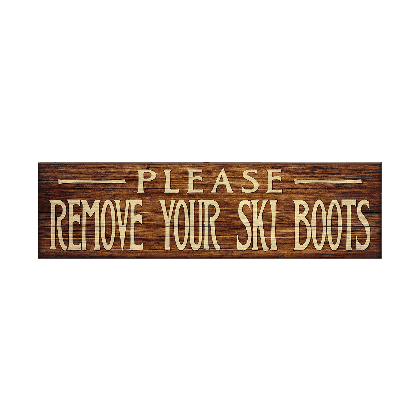 Please Remove Boots: Generic - Wood & Metal Wall Art