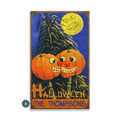 Two Pumpkins for Halloween - Wood & Metal Wall Art