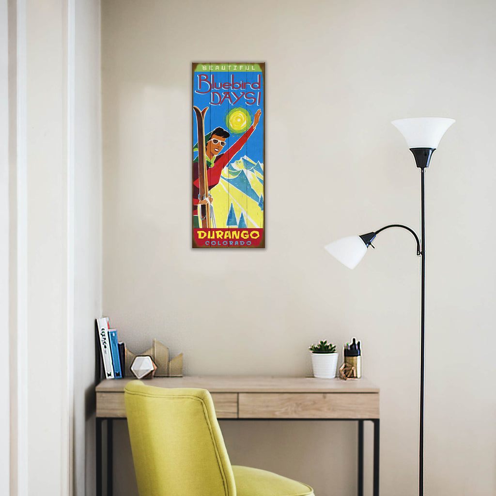 Bluebird Days - Wood & Metal Wall Art