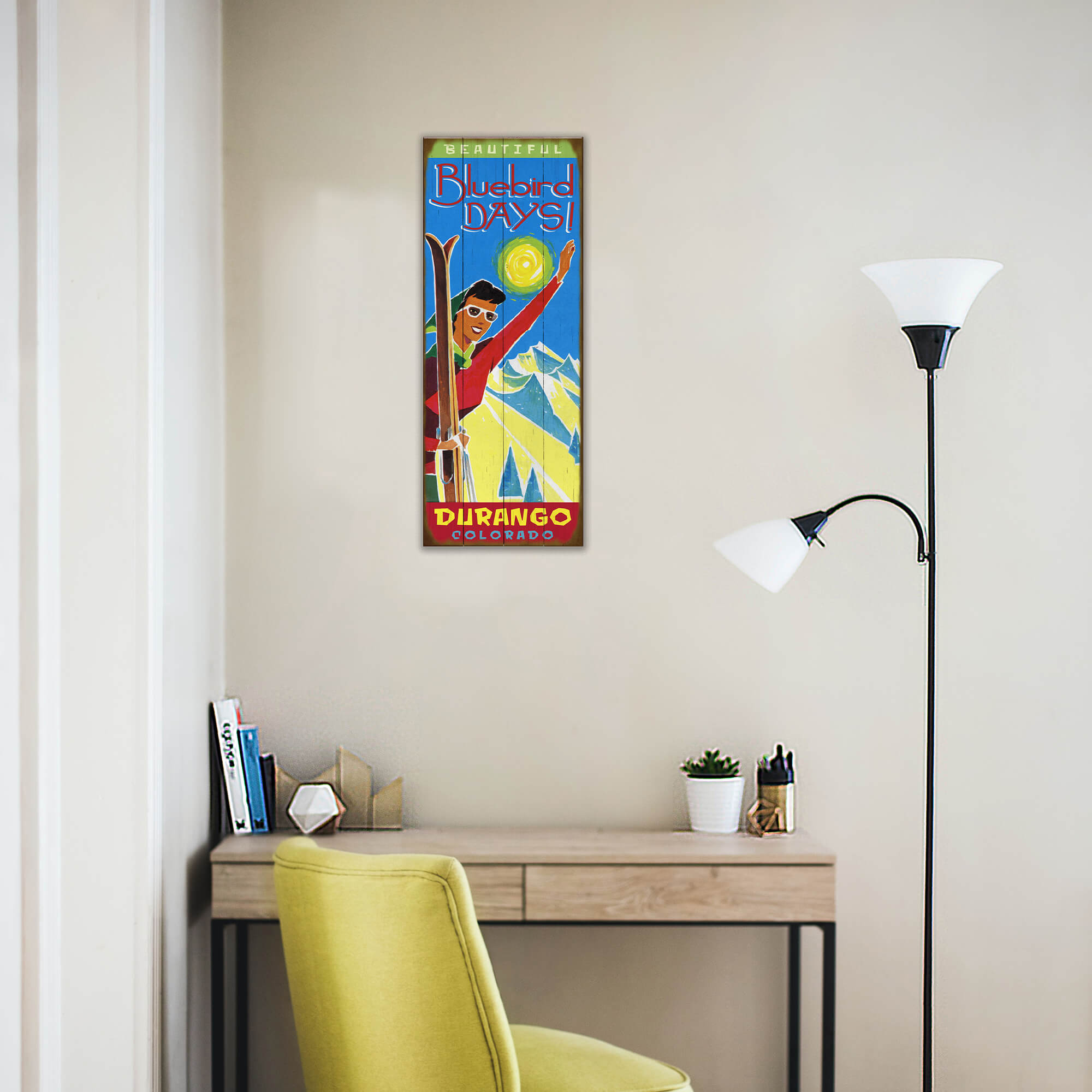 Bluebird Days - Wood & Metal Wall Art