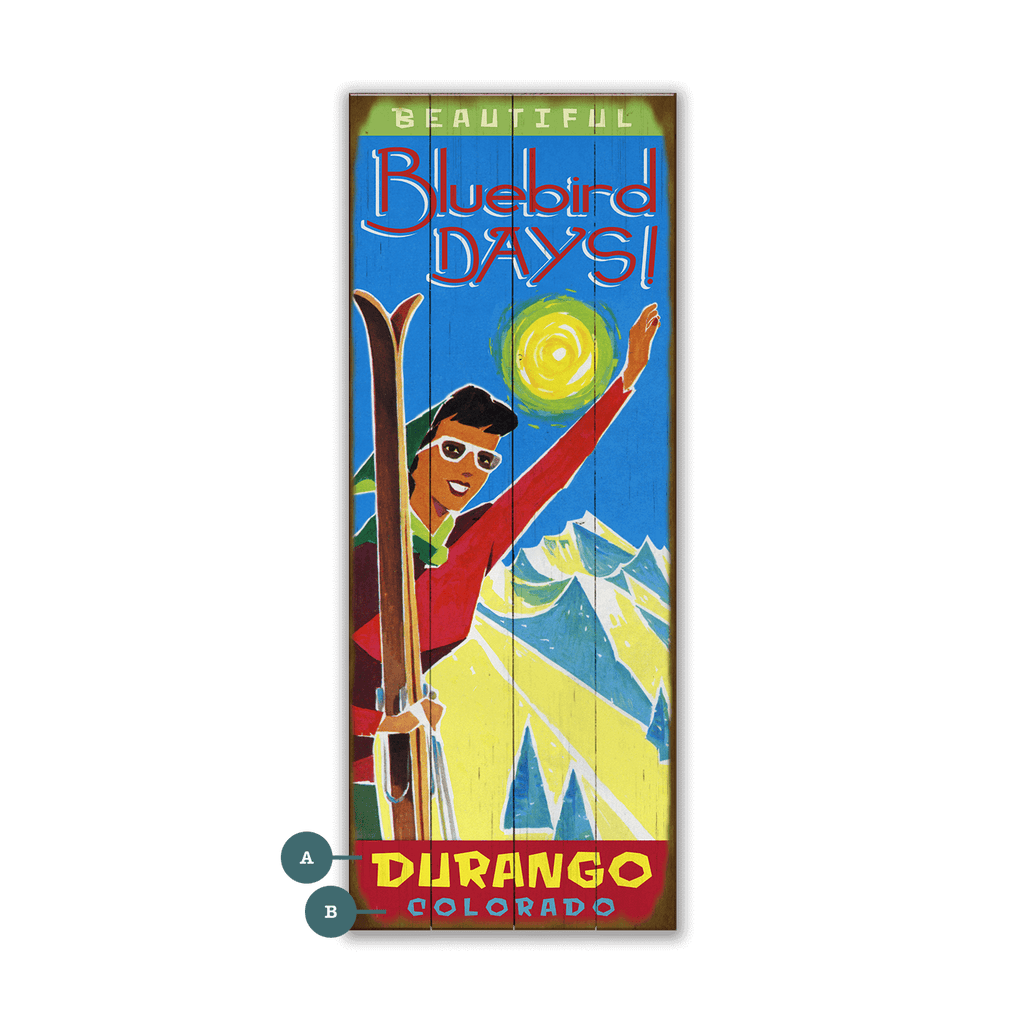 Bluebird Days - Wood & Metal Wall Art