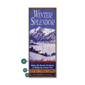 Winter Splendor Rockies: Landscape - Wood & Metal Wall Art