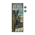 Explore Skis - Wood & Metal Wall Art