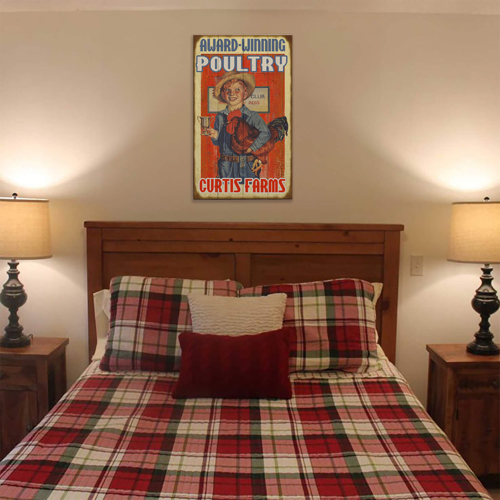 Award-Winning Poultry - Wood & Metal Wall Art