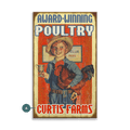 Award-Winning Poultry - Wood & Metal Wall Art