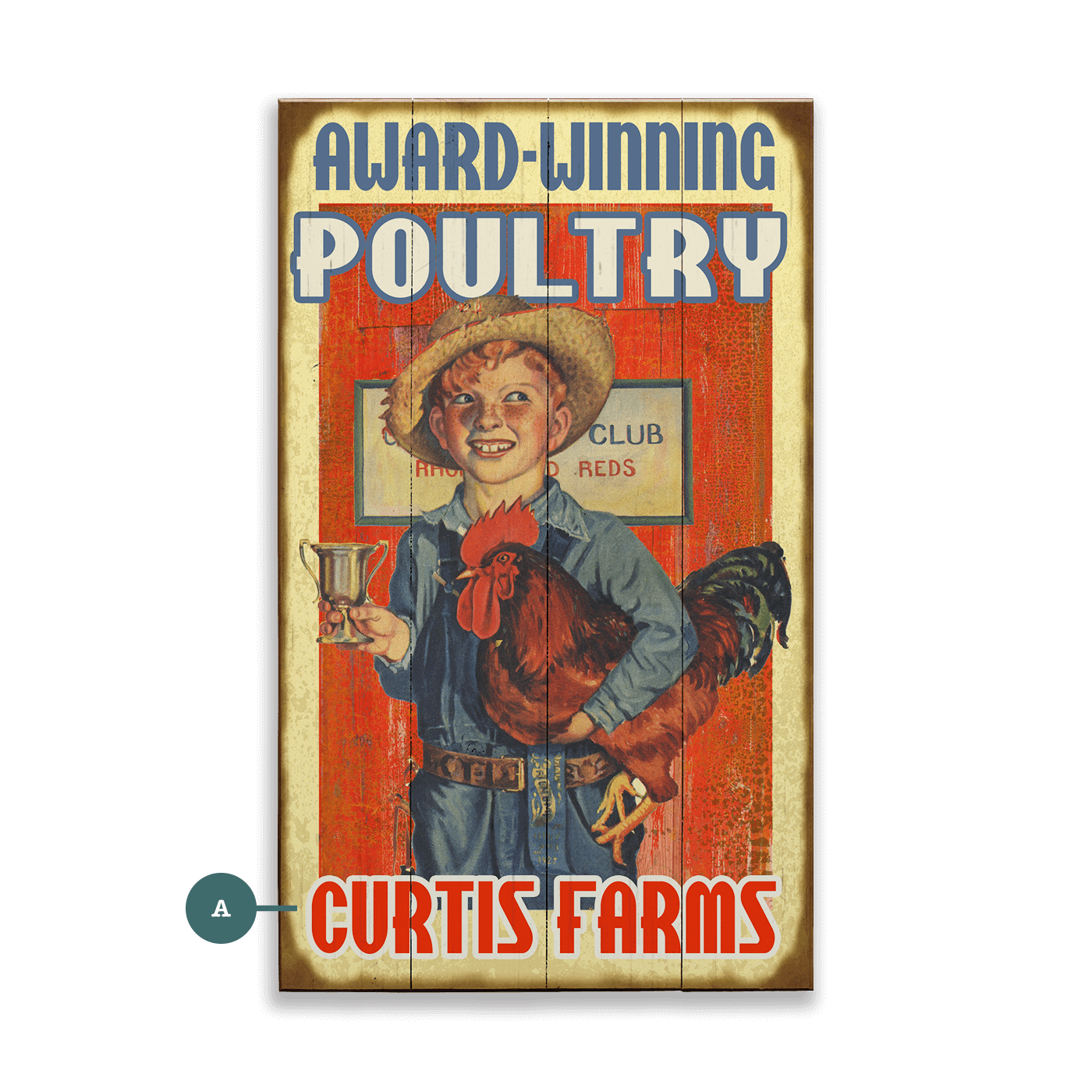 Award-Winning Poultry - Wood & Metal Wall Art