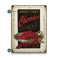 Sweet Tart Cherries - Wood & Metal Wall Art