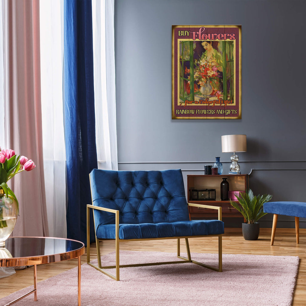 For a Colorful Life - Wood & Metal Wall Art