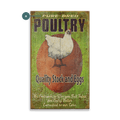 Quality Poultry Stock and Eggs - Wood & Metal Wall Art