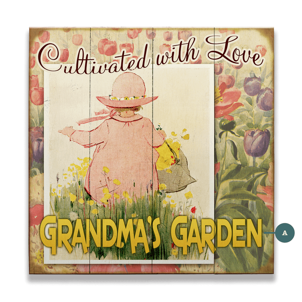 Cultivated With Love - Wood & Metal Wall Art