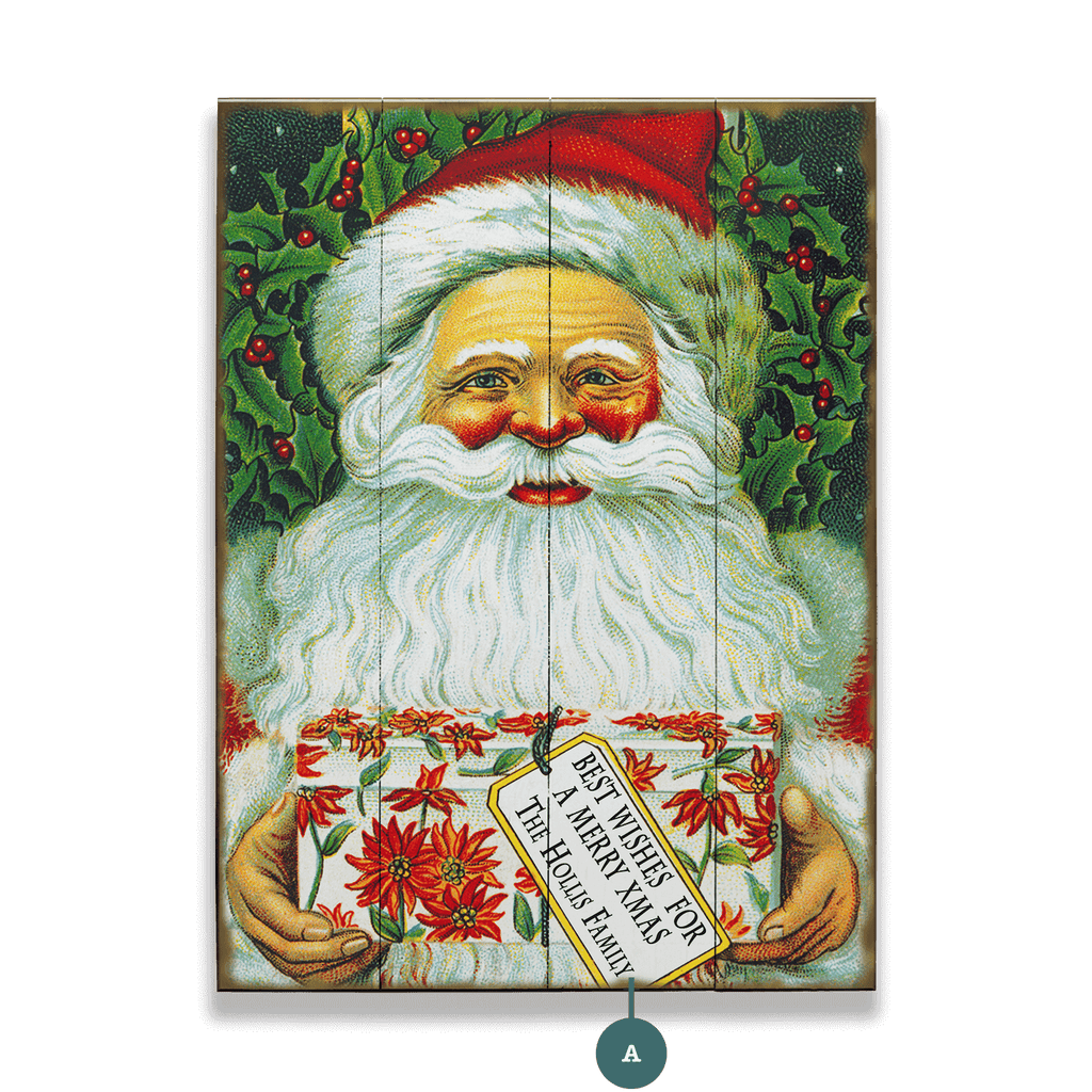 Best Wishes, Christmas - Wood & Metal Wall Art