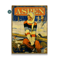 Alpine Stripes and Snowy Sights - Wood & Metal Wall Art