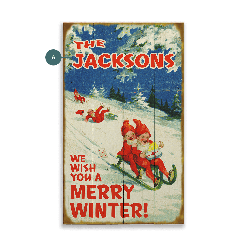We Wish You a Merry Winter - Wood & Metal Wall Art