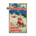 We Wish You a Merry Winter - Wood & Metal Wall Art