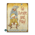 Go Outside and Play! - Wood & Metal Wall Art