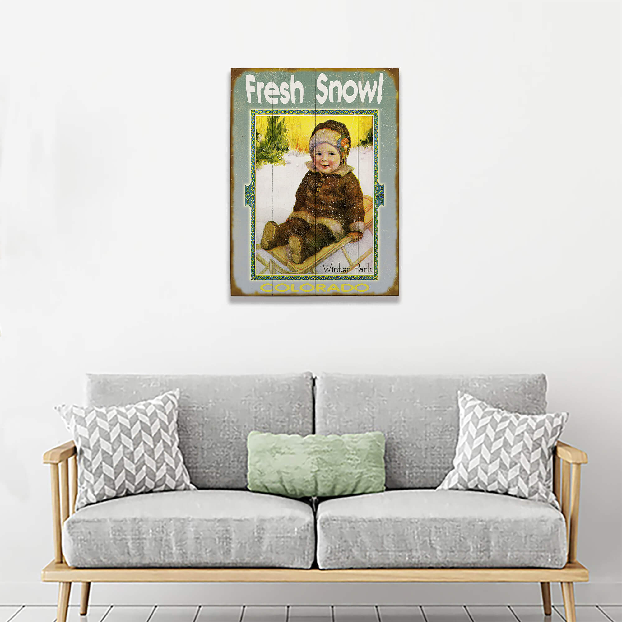 Fresh Snow - Wood & Metal Wall Art