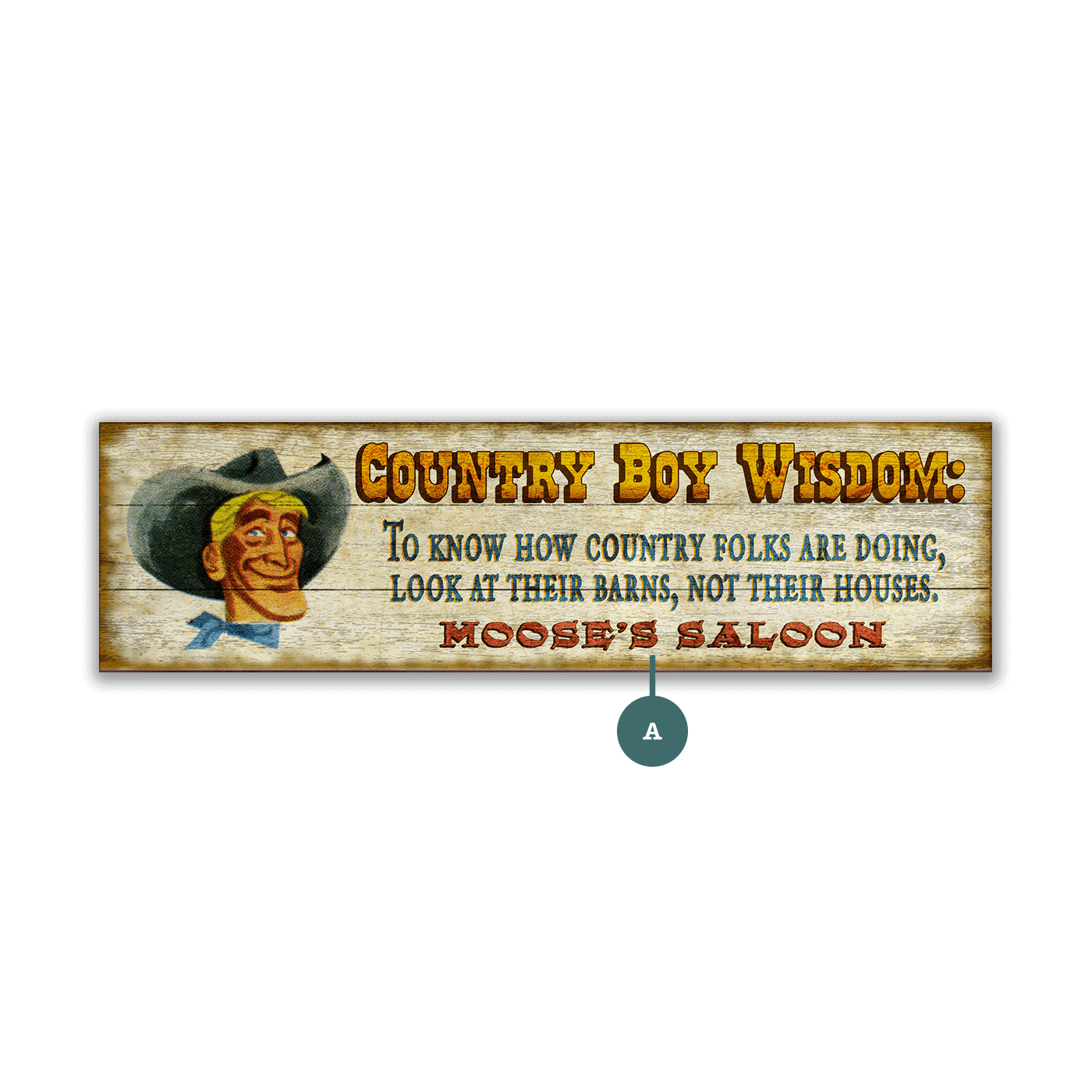 Country Boy Wisdom - Wood & Metal Wall Art