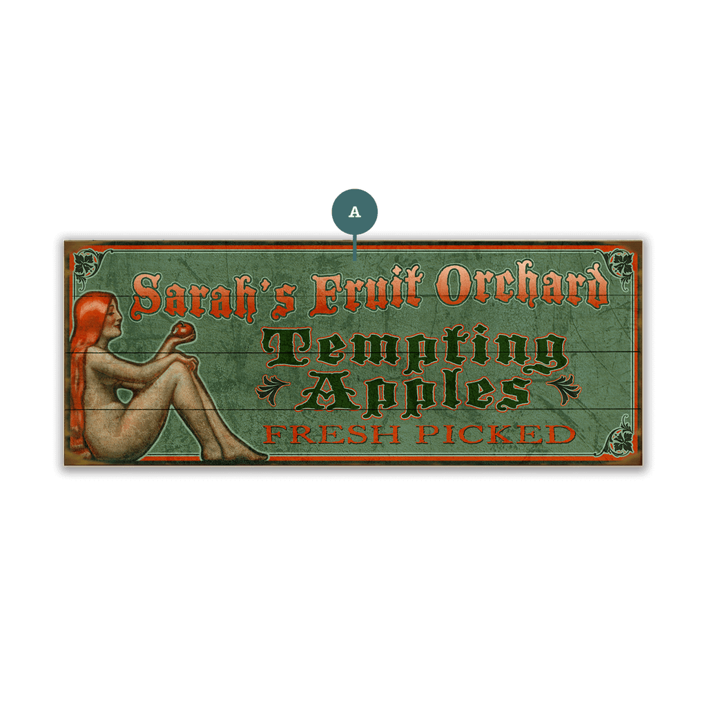 Tempting Apples - Wood & Metal Wall Art