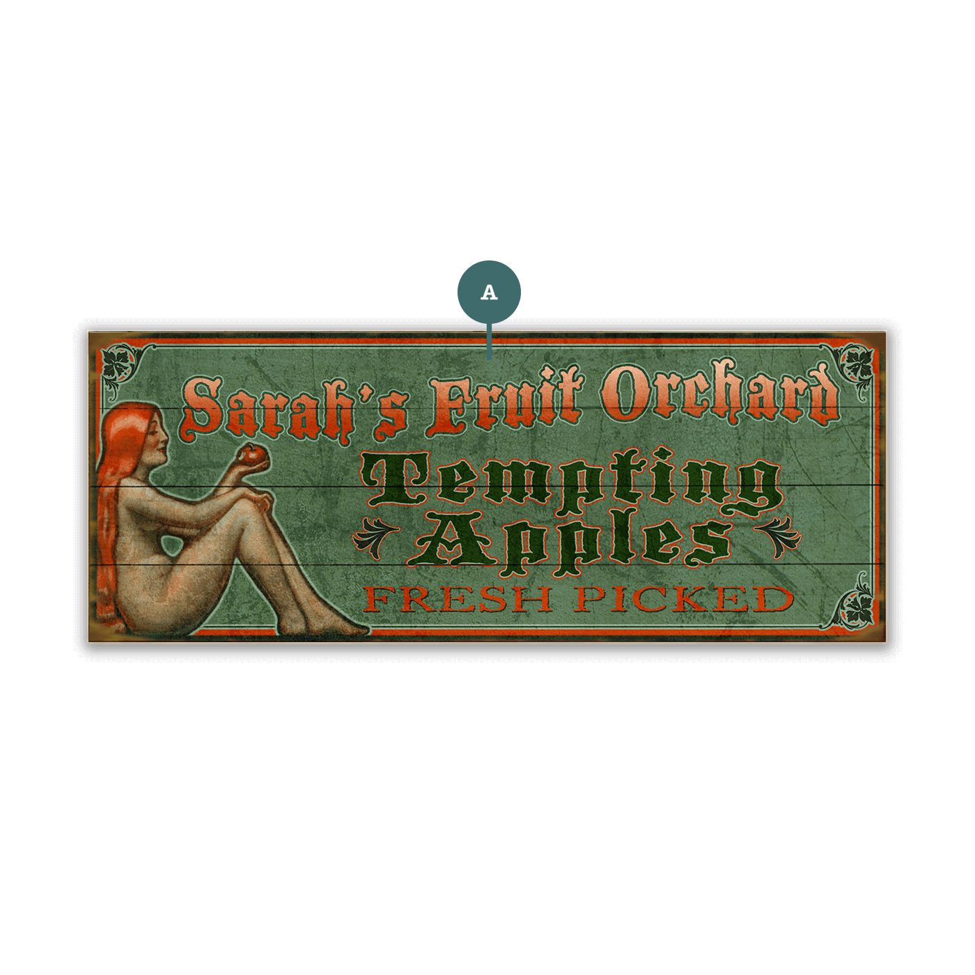 Tempting Apples - Wood & Metal Wall Art