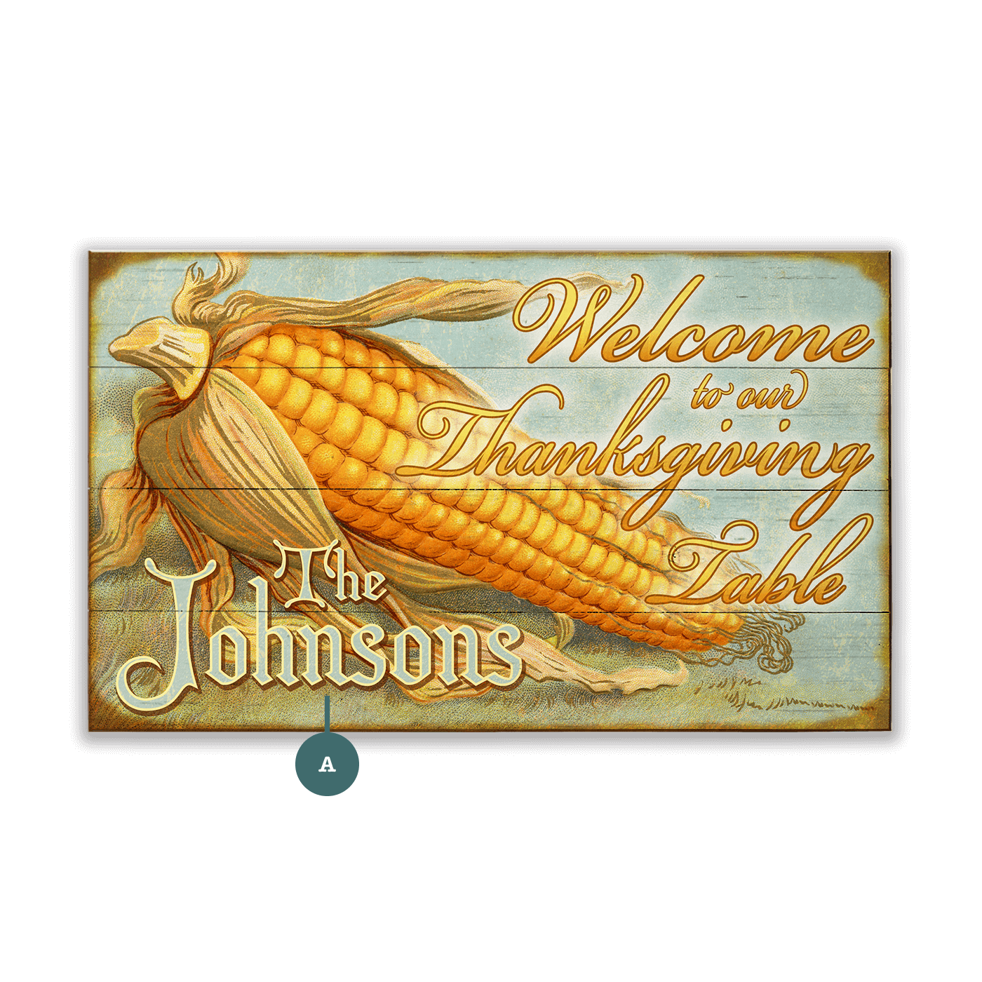 Welcome to Our Thanksgiving Table - Wood & Metal Wall Art