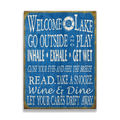 Welcome to the Lake: Generic - Wood & Metal Wall Art