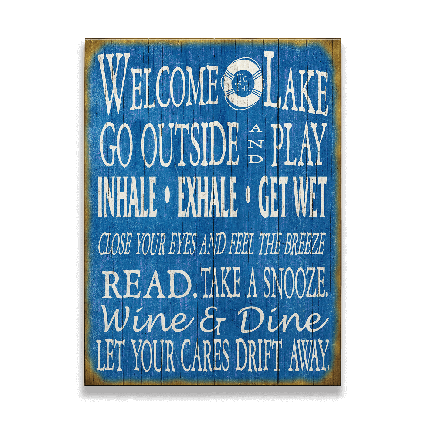 Welcome to the Lake: Generic - Wood & Metal Wall Art