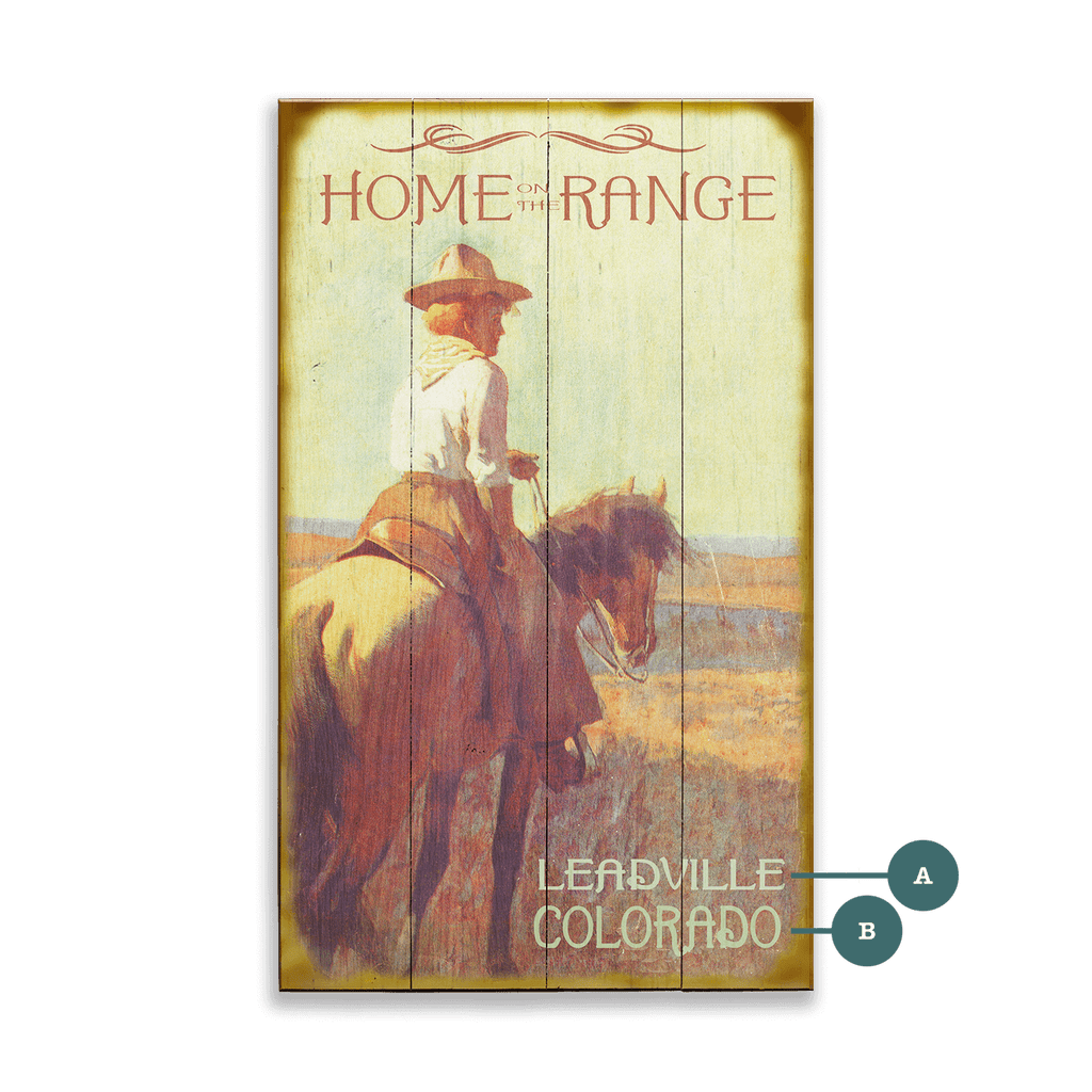 Home on the Range - Wood & Metal Wall Art