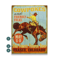 Cowpokes and Friendly Folks - Wood & Metal Wall Art