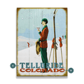 Take a Breather on the Slopes - Wood & Metal Wall Art
