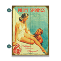 Palm Springs Rest and Pleasure - Wood & Metal Wall Art